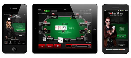 Mobile Poker on smartphone and tablet