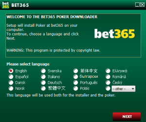 Select Bet365 Poker Language