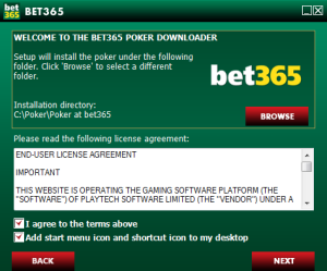 Agree To Bet365 Poker License Agreement