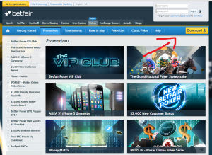 Betfair Poker Download Button
